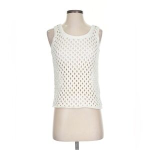 Madewell White/Ivory Crochet Tank Size M